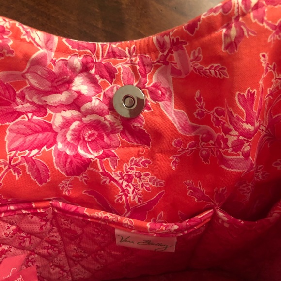 Vera Bradley Bag. Beautiful pink coral color. - Picture 3 of 5